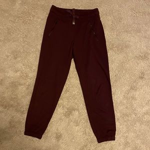 Athleta Joggers Maroon